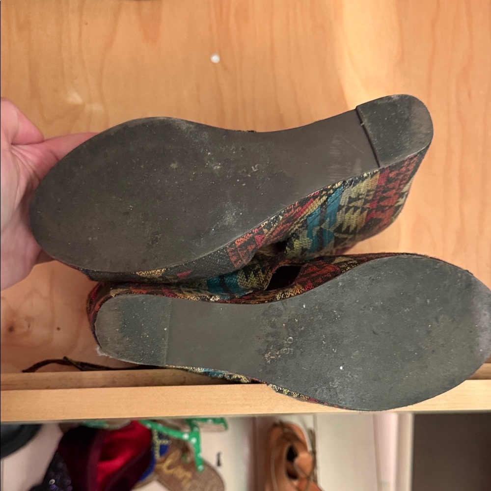 Jeffrey Campbell Multicolor Patterned Wedges - image 6
